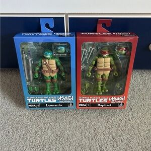 TMNT NECA Usagi Yojimbo Raphael AND Leonardo